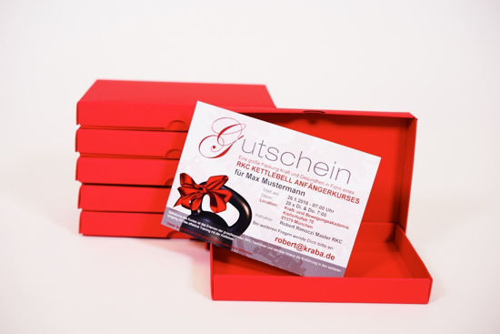 Bild von Gutschein in Geschenkbox